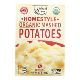 Edward And Sons Organic Mashed Potatoes - Home Style - Case Of 6 - 3.5 Oz.