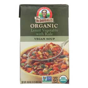 Dr. Mcdougall's Organic Lentil Vegetable Soup - Case Of 6 - 18 Oz.