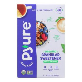 Pyure Brand Organic Stevia Granular Sweetener - Case Of 6 - 2.82 Oz