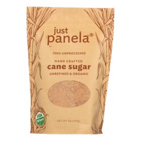 Just Panela Handcrafted Unrefined & Organic Cane Sugar - Case Of 8 - 16 Oz