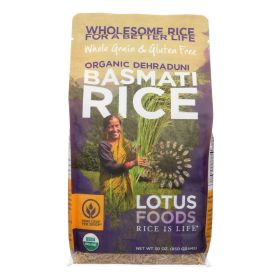 Lotus Foods Organic Rice - Brown Basmati - Case Of 6 - 30 Oz