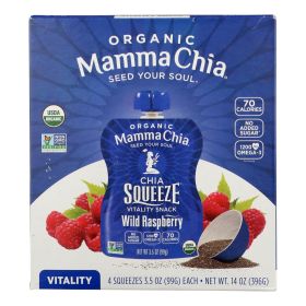 Mamma Chia Organic Chia Squeeze Vitality Snack - Case Of 6 - 4/3.5 Oz