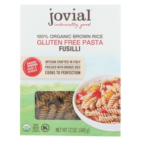 Jovial - Pasta - Organic - Brown Rice - Fusilli - 12 Oz - Case Of 12