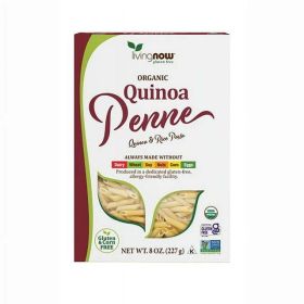 NOW Foods Organic Quinoa Penne 8 oz Box